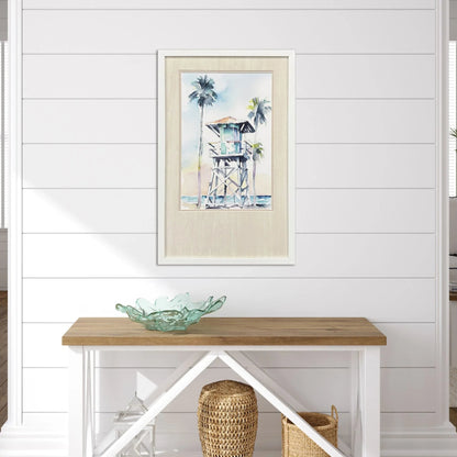 Boho Beachy Hand Assembled Framed Wall Art