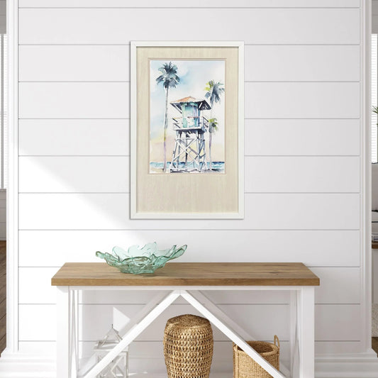 Boho Beachy Hand Assembled Framed Wall Art