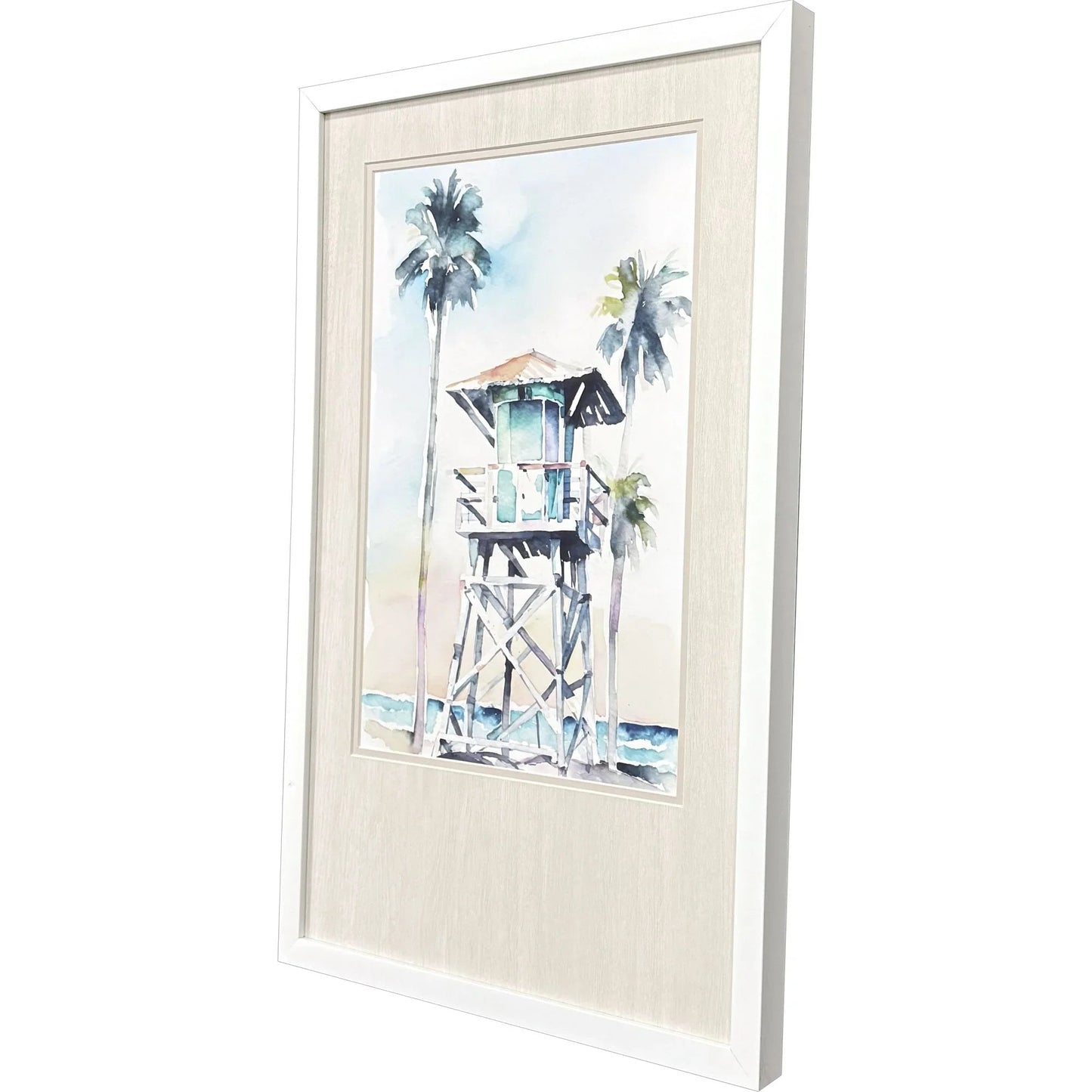 Boho Beachy Hand Assembled Framed Wall Art