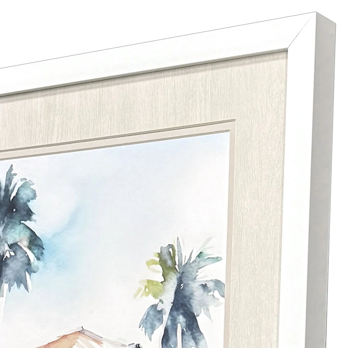 Boho Beachy Hand Assembled Framed Wall Art