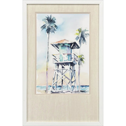 Boho Beachy Hand Assembled Framed Wall Art