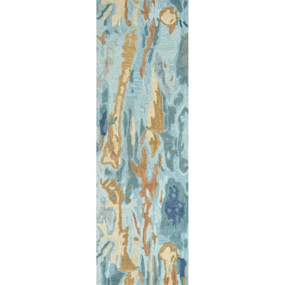 Bohr Abstract Blue Large Area Rugs For Living Room - LOOMLAN - LOOMLAN - Area Rugs