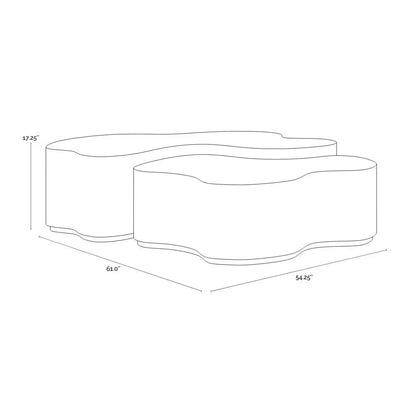 Boise Nesting Coffee Tables (set Of 2) - LOOMLAN - SUNPAN - Coffee Tables