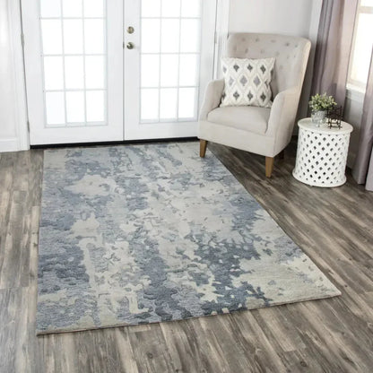Boka Abstract Gray Large Area Rugs For Living Room - LOOMLAN - LOOMLAN - Area Rugs