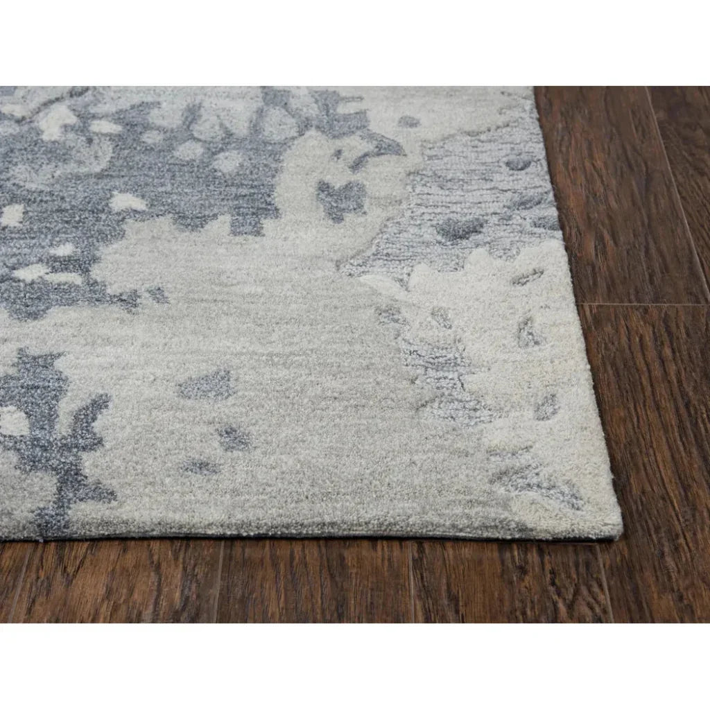Boka Abstract Gray Large Area Rugs For Living Room - LOOMLAN - LOOMLAN - Area Rugs