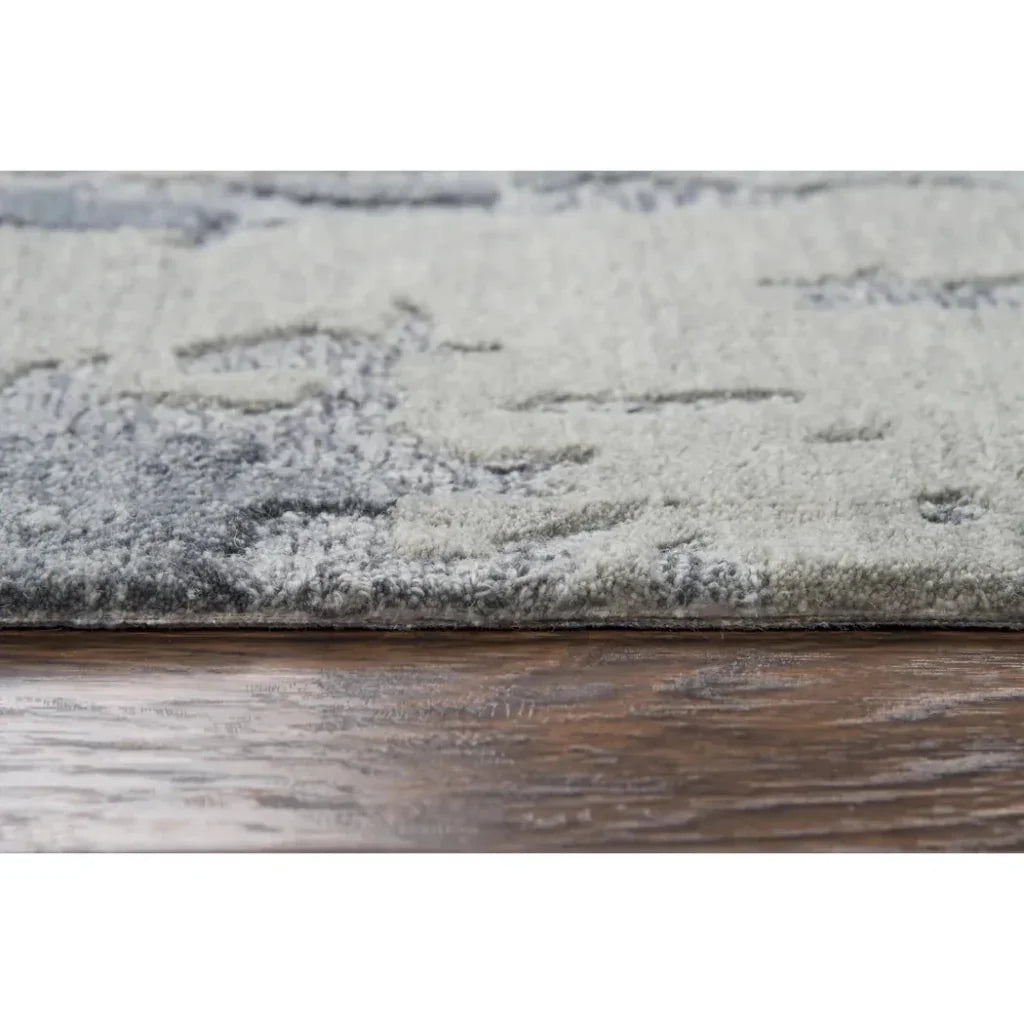 Boka Abstract Gray Large Area Rugs For Living Room - LOOMLAN - LOOMLAN - Area Rugs