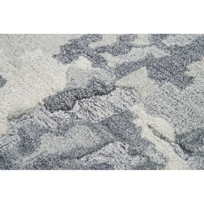 Boka Abstract Gray Large Area Rugs For Living Room - LOOMLAN - LOOMLAN - Area Rugs