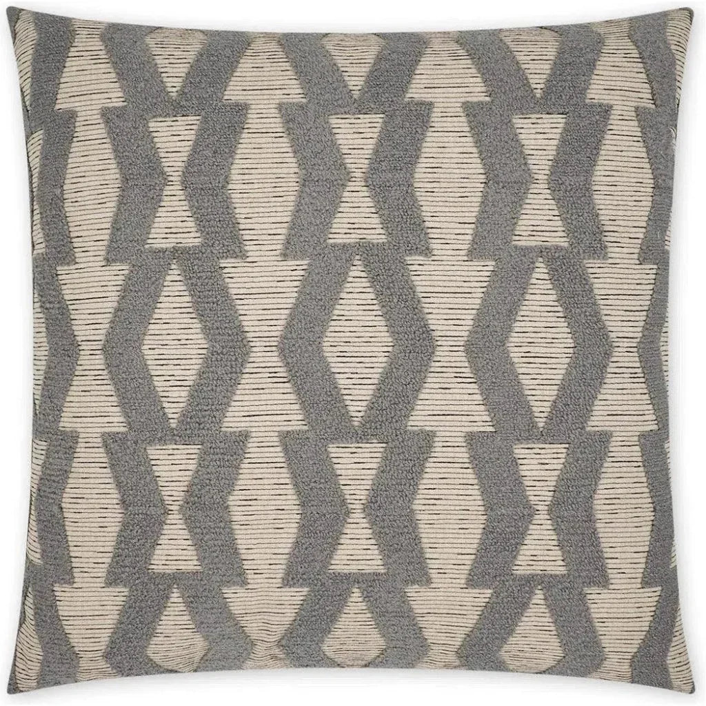 Bold Appeal Geometric Grey Large Throw Pillow Insert - LOOMLAN - D.V. Kap - Throw Pillows