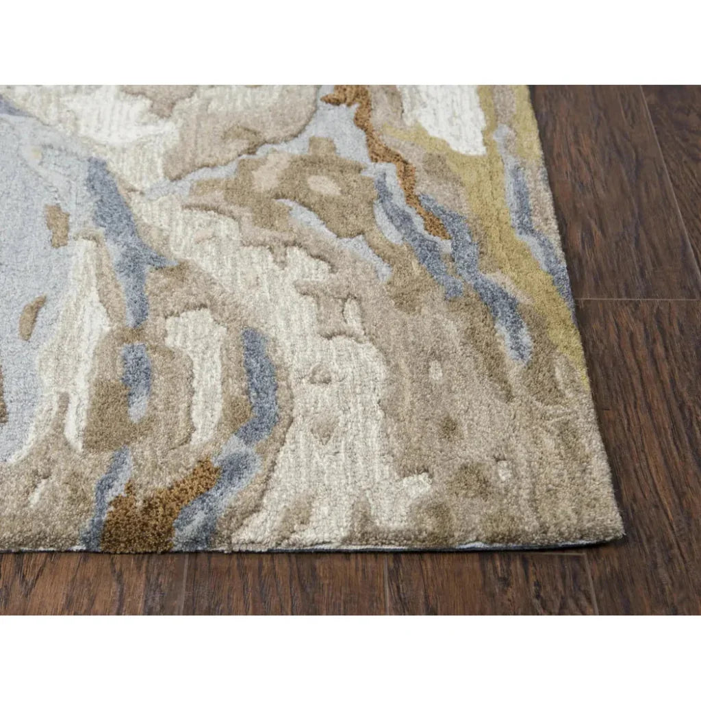 Bole Abstract Beige Large Area Rugs For Living Room - LOOMLAN - LOOMLAN - Area Rugs