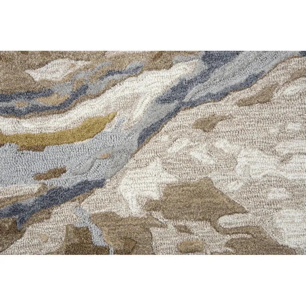 Bole Abstract Beige Large Area Rugs For Living Room - LOOMLAN - LOOMLAN - Area Rugs