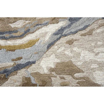 Bole Abstract Beige Large Area Rugs For Living Room - LOOMLAN - LOOMLAN - Area Rugs