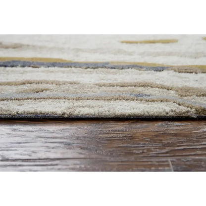 Bole Abstract Beige Large Area Rugs For Living Room - LOOMLAN - LOOMLAN - Area Rugs