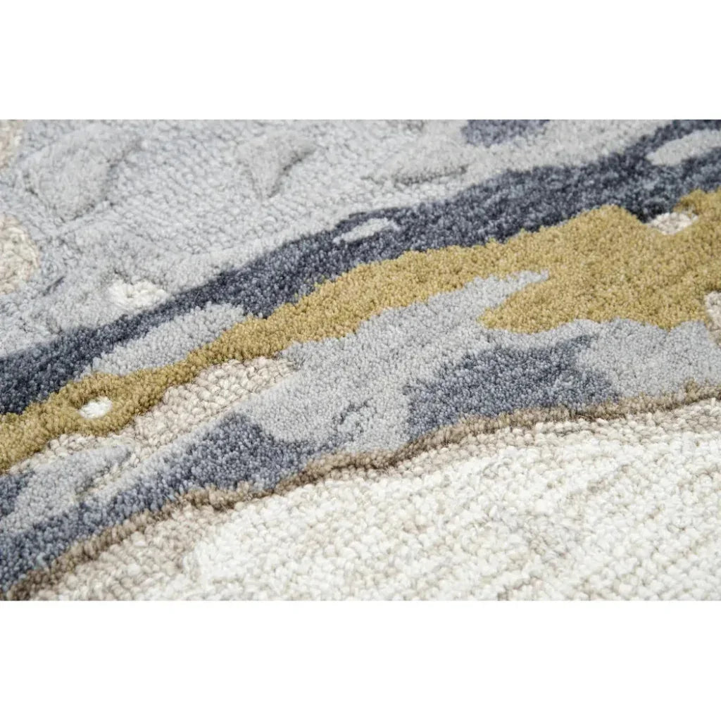 Bole Abstract Beige Large Area Rugs For Living Room - LOOMLAN - LOOMLAN - Area Rugs