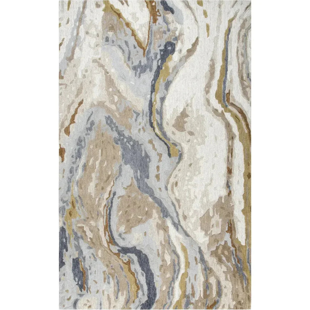 Bole Abstract Beige Large Area Rugs For Living Room - LOOMLAN - LOOMLAN - Area Rugs