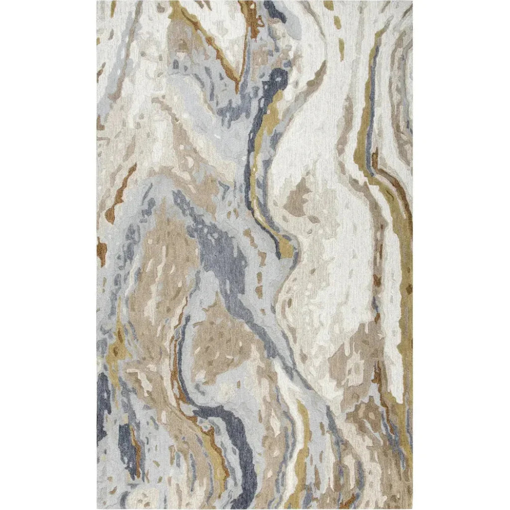 Bole Abstract Beige Large Area Rugs For Living Room - LOOMLAN - LOOMLAN - Area Rugs