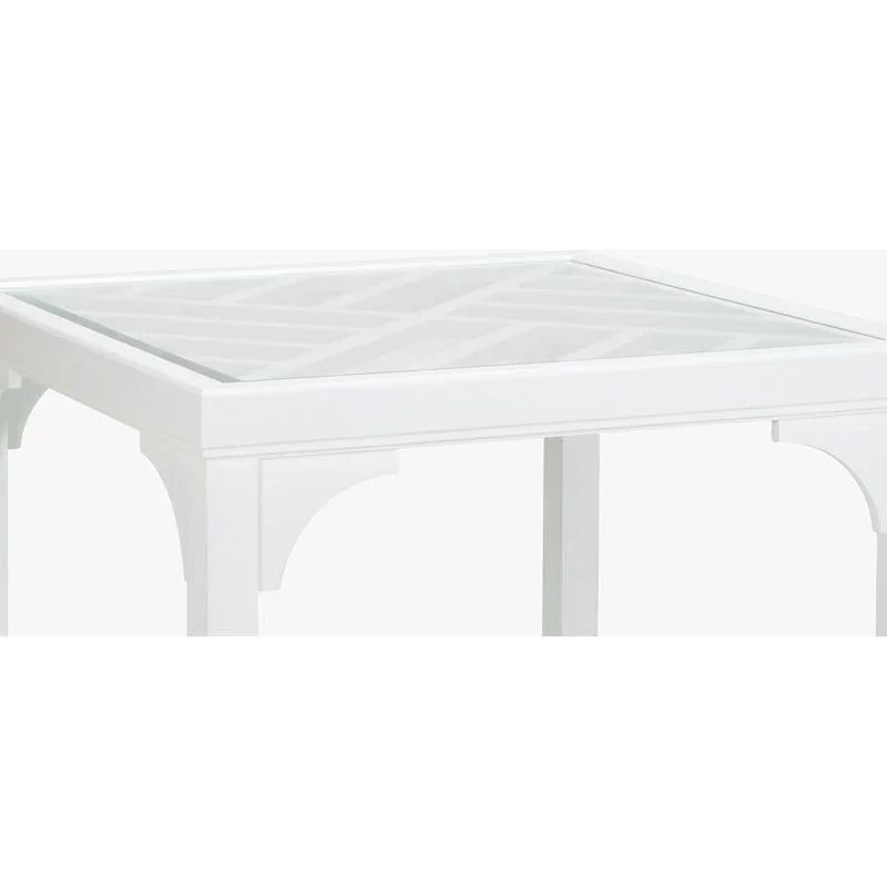 Bolton White Painted Wooden Game Table - LOOMLAN - Chelsea House - Side Tables