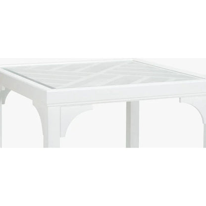 Bolton White Painted Wooden Game Table - LOOMLAN - Chelsea House - Side Tables