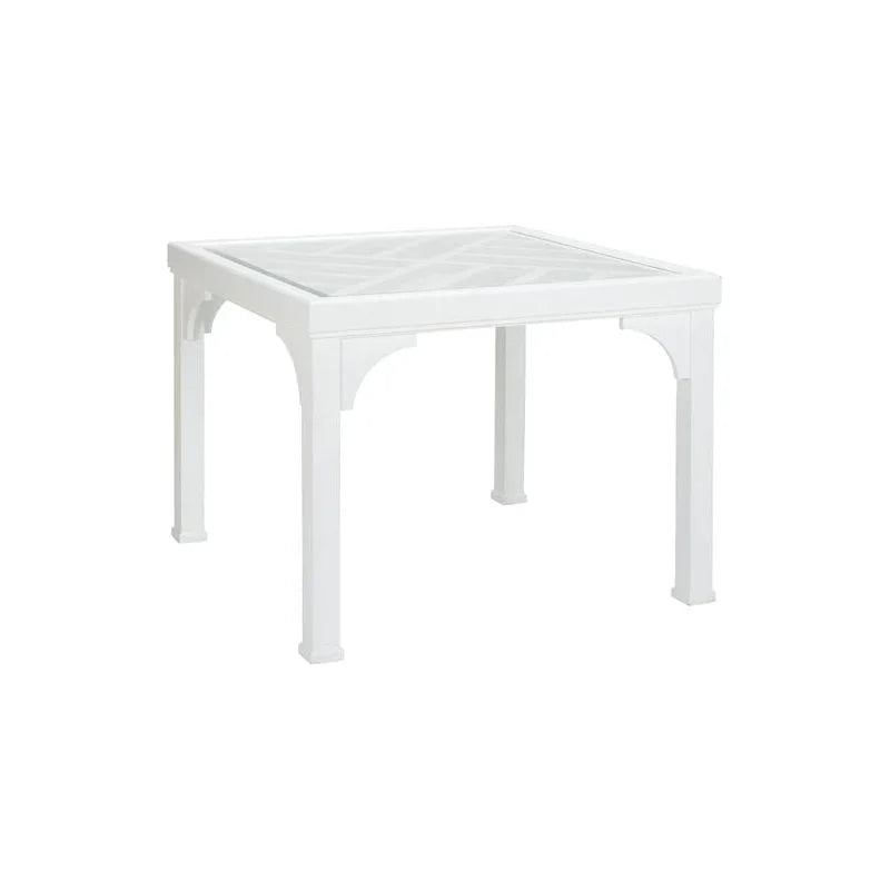 Bolton White Painted Wooden Game Table - LOOMLAN - Chelsea House - Side Tables