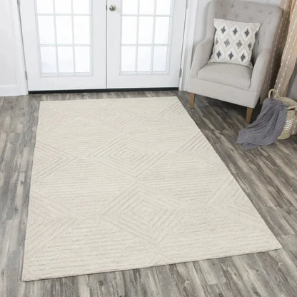 Bomb Diamond Light Beige Large Area Rugs - LOOMLAN - LOOMLAN - Area Rugs