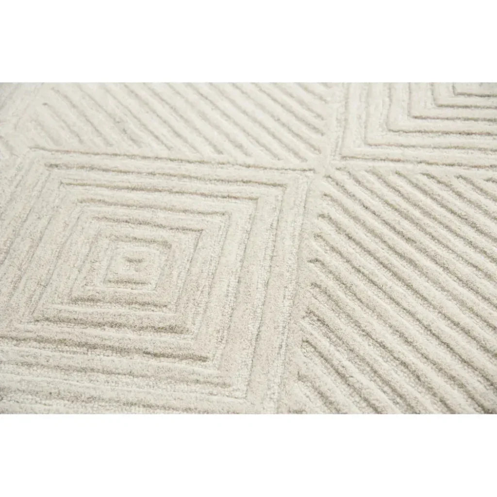 Bomb Diamond Light Beige Large Area Rugs - LOOMLAN - LOOMLAN - Area Rugs