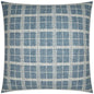 Bond Horizon Plaid Check Blue Large Throw Pillow Insert - LOOMLAN - D.V. Kap - Throw Pillows