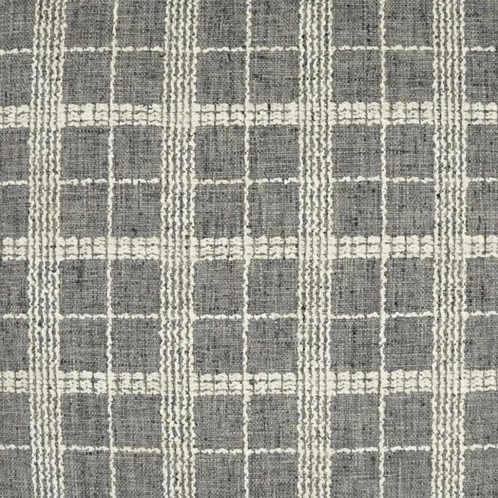 Bond Meteorite Plaid Check Grey Large Throw Pillow - LOOMLAN - D.V. Kap - Throw Pillows