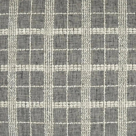 Bond Meteorite Plaid Check Grey Large Throw Pillow - LOOMLAN - D.V. Kap - Throw Pillows