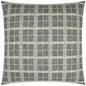 Bond Meteorite Plaid Check Grey Large Throw Pillow - LOOMLAN - D.V. Kap - Throw Pillows