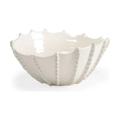 Bond Street White Glazed Ceramic Planter - LOOMLAN - Chelsea House - Planters