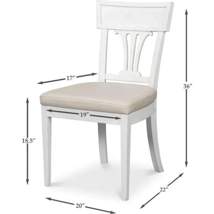 Bondi Bungalow Timeless Style Dining Chair 2PC - LOOMLAN - Sarreid - Dining Chairs