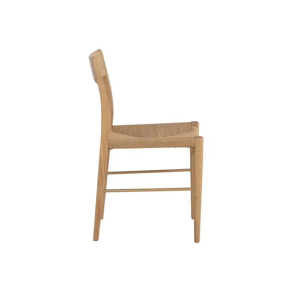 Bondi Rope Wooden Armless Dining Chair - LOOMLAN - SUNPAN - Dining Chairs