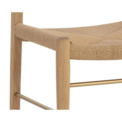 Bondi Rope Wooden Armless Dining Chair - LOOMLAN - SUNPAN - Dining Chairs