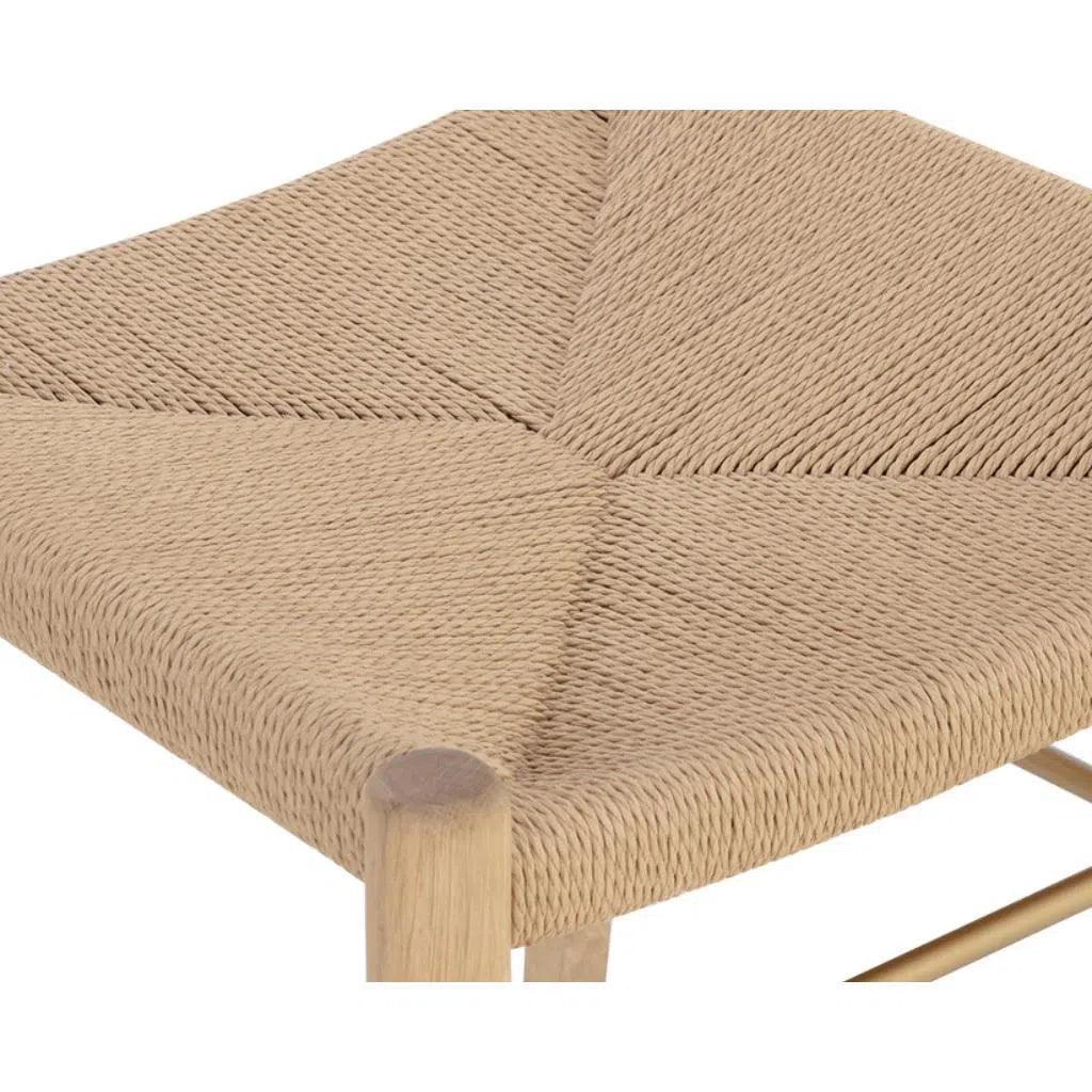 Bondi Rope Wooden Armless Dining Chair - LOOMLAN - SUNPAN - Dining Chairs