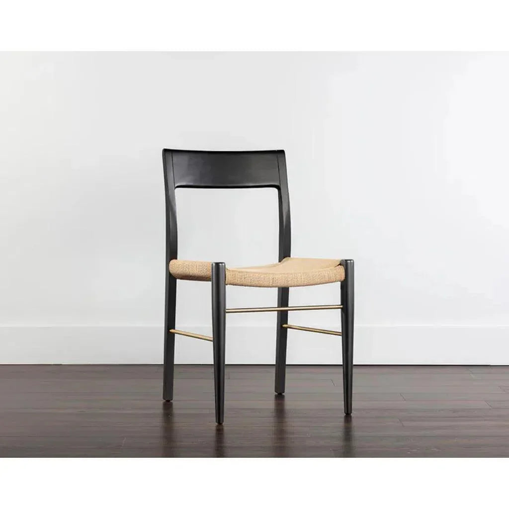 Bondi Rope Wooden Armless Dining Chair - LOOMLAN - SUNPAN - Dining Chairs
