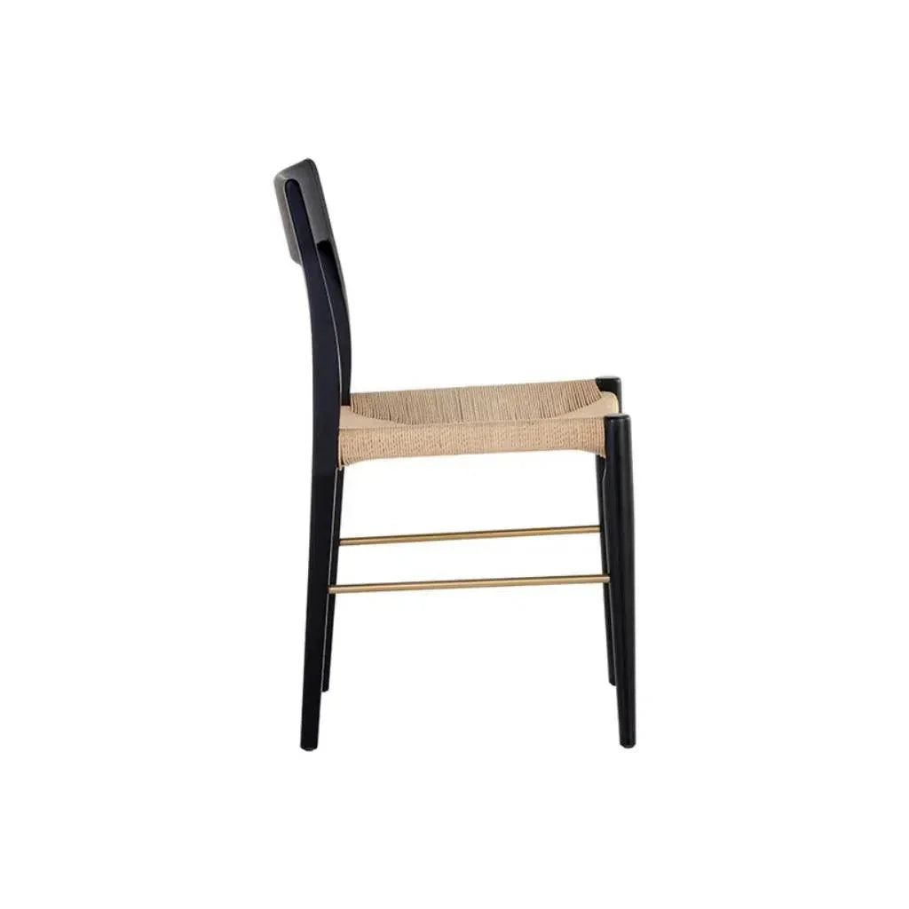 Bondi Rope Wooden Armless Dining Chair - LOOMLAN - SUNPAN - Dining Chairs