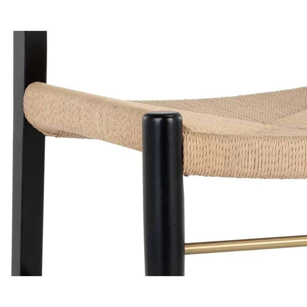 Bondi Rope Wooden Armless Dining Chair - LOOMLAN - SUNPAN - Dining Chairs