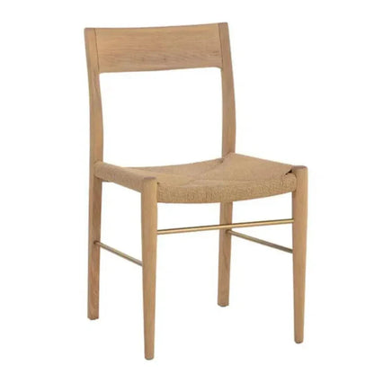 Bondi Rope Wooden Armless Dining Chair - LOOMLAN - SUNPAN - Dining Chairs