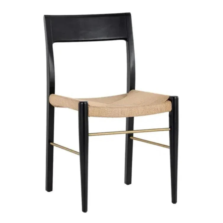 Bondi Rope Wooden Armless Dining Chair - LOOMLAN - SUNPAN - Dining Chairs