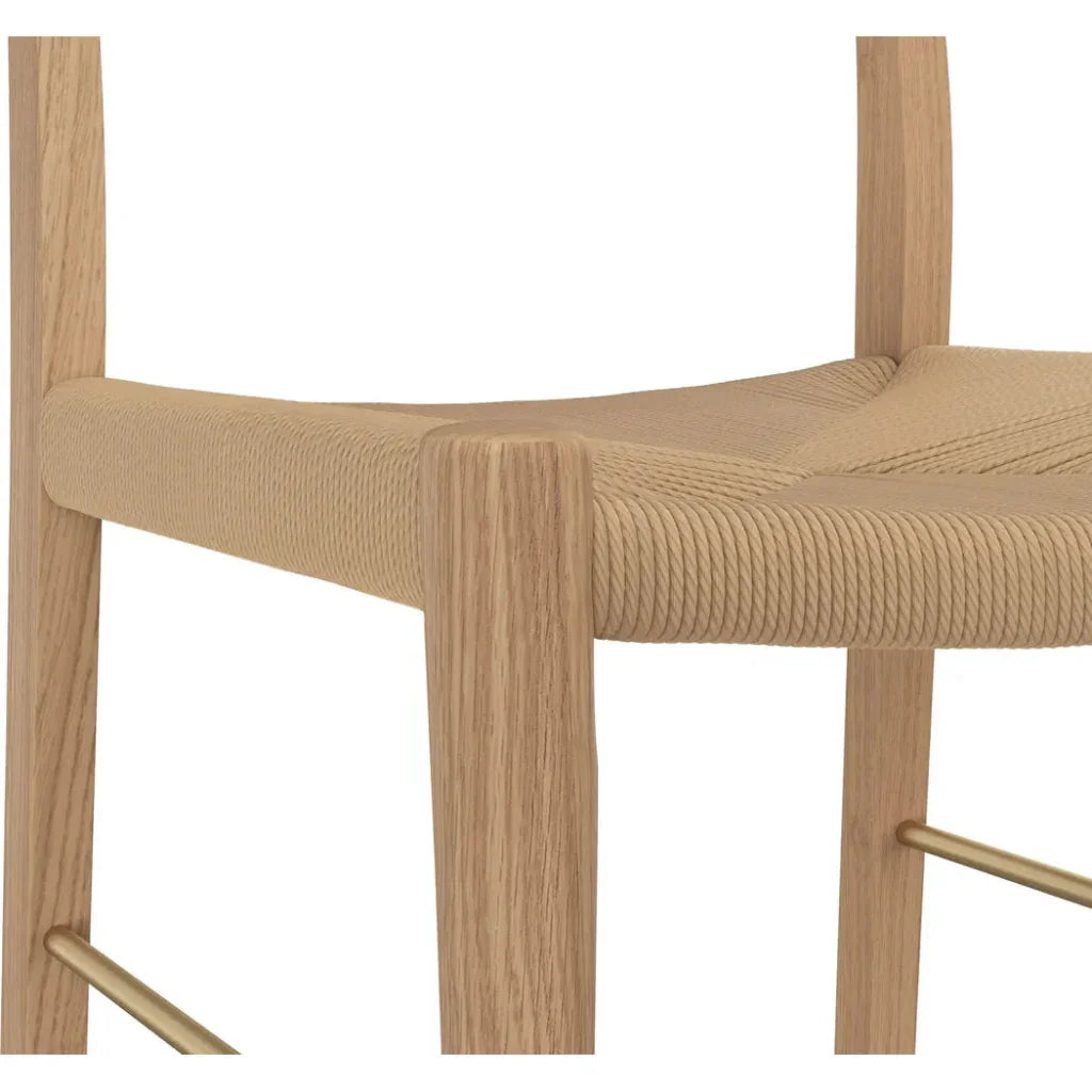 Bondi Rope Wooden Counter Stool - LOOMLAN - SUNPAN - Counter Stools