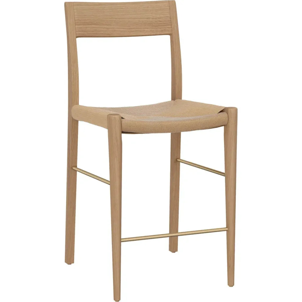Bondi Rope Wooden Counter Stool - LOOMLAN - SUNPAN - Counter Stools