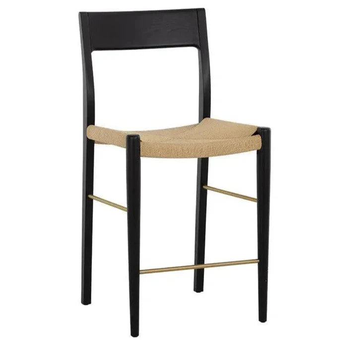 Bondi Rope Wooden Counter Stool - LOOMLAN - SUNPAN - Counter Stools