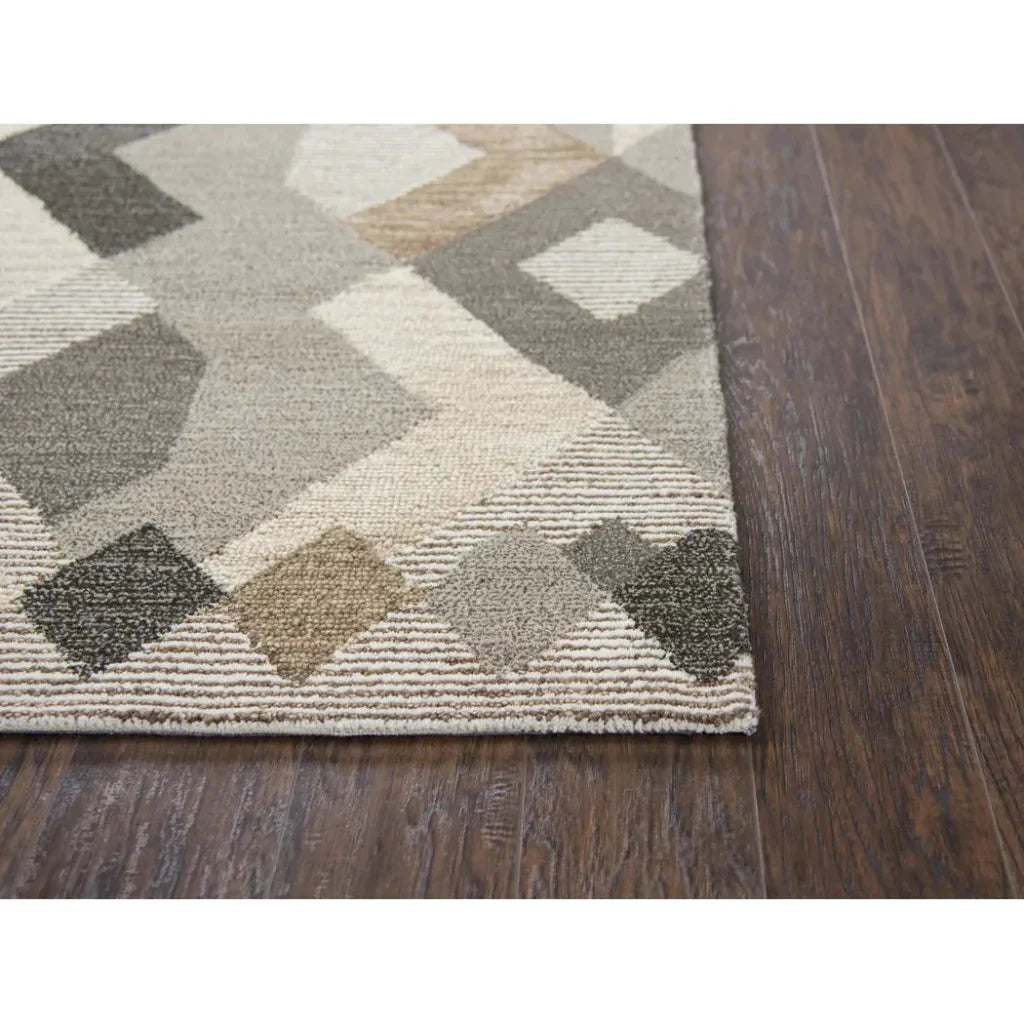Bong Geometric Brown Large Area Rugs For Living Room - LOOMLAN - LOOMLAN - Area Rugs