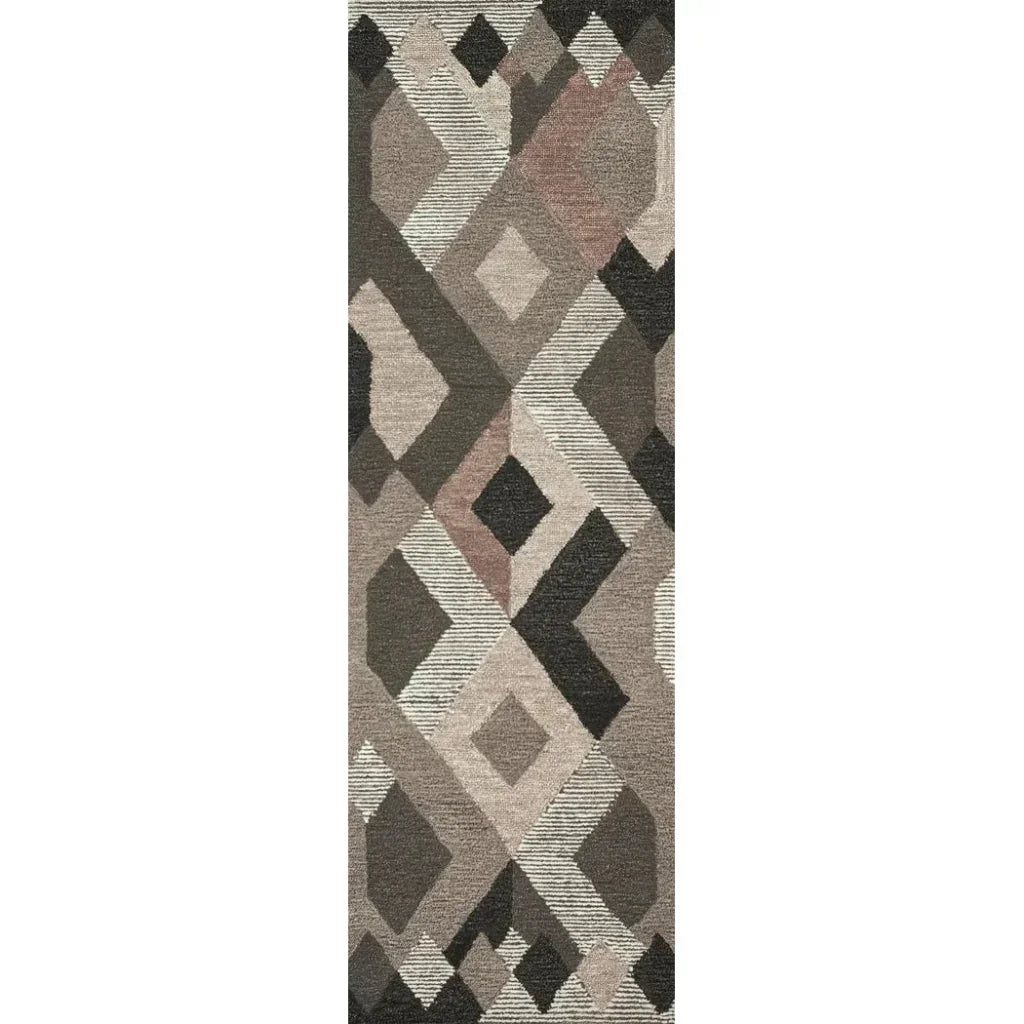 Bong Geometric Brown Large Area Rugs For Living Room - LOOMLAN - LOOMLAN - Area Rugs