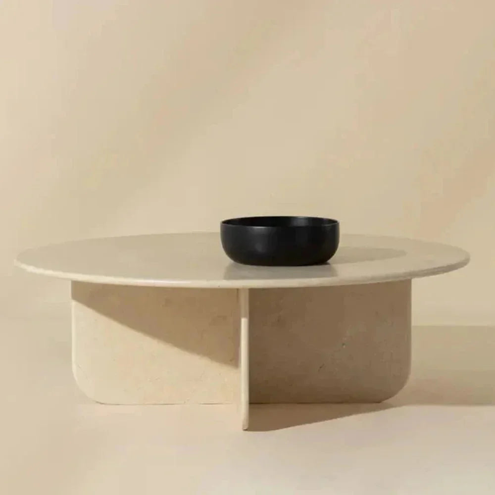 Bonita Luxurious Marble Round Coffee Table - LOOMLAN - SUNPAN - Coffee Tables