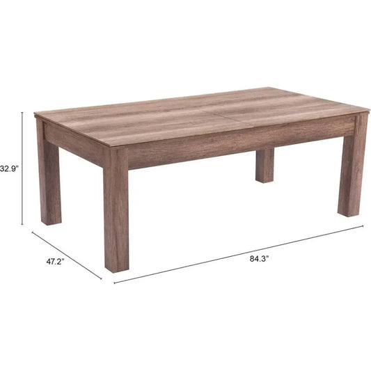 Bonker 3 in 1 Table Brown-Dining Tables-Zuo Modern-LOOMLAN