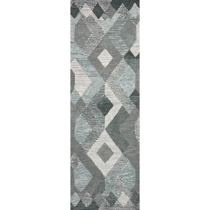 Bons Geometric Gray Large Area Rugs For Living Room - LOOMLAN - LOOMLAN - Area Rugs