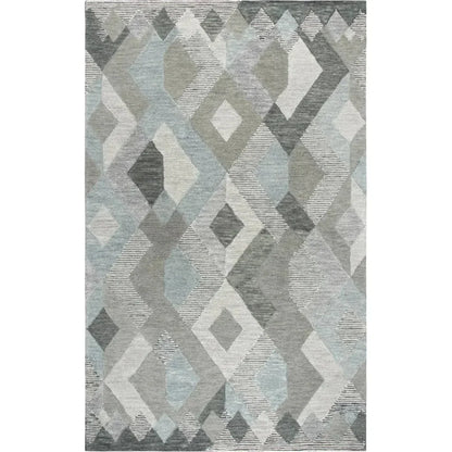 Bons Geometric Gray Large Area Rugs For Living Room - LOOMLAN - LOOMLAN - Area Rugs