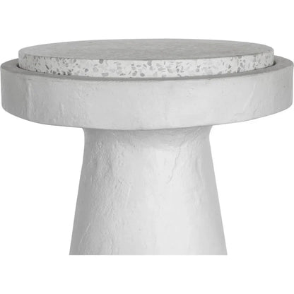 Book Terrazzo & Concrete Round Accent Table - LOOMLAN - Moe's Home - Side Tables