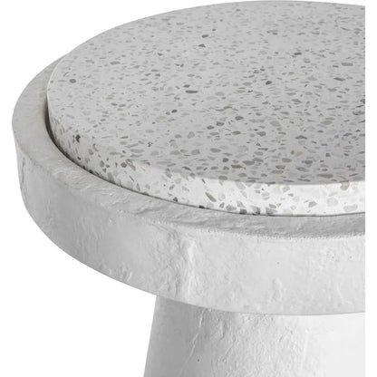 Book Terrazzo & Concrete Round Accent Table - LOOMLAN - Moe's Home - Side Tables