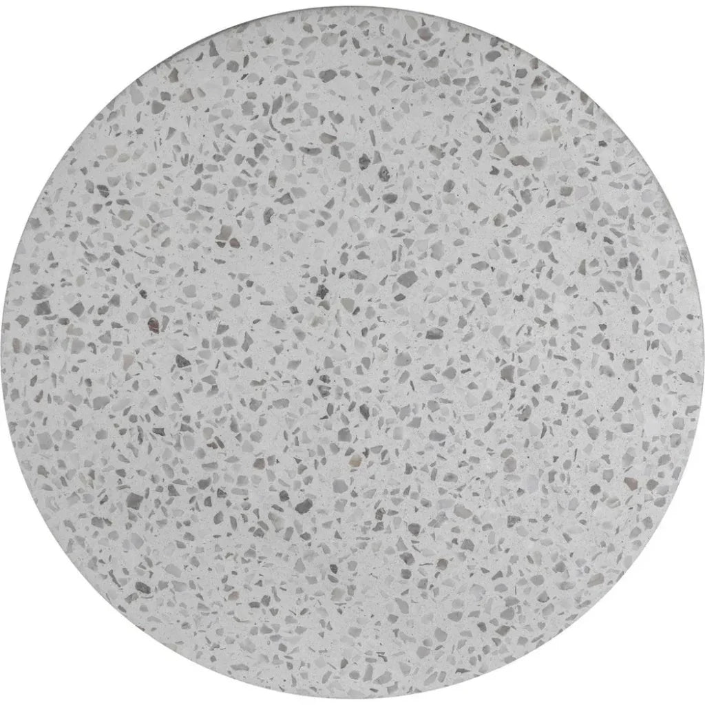 Book Terrazzo & Concrete Round Accent Table - LOOMLAN - Moe's Home - Side Tables